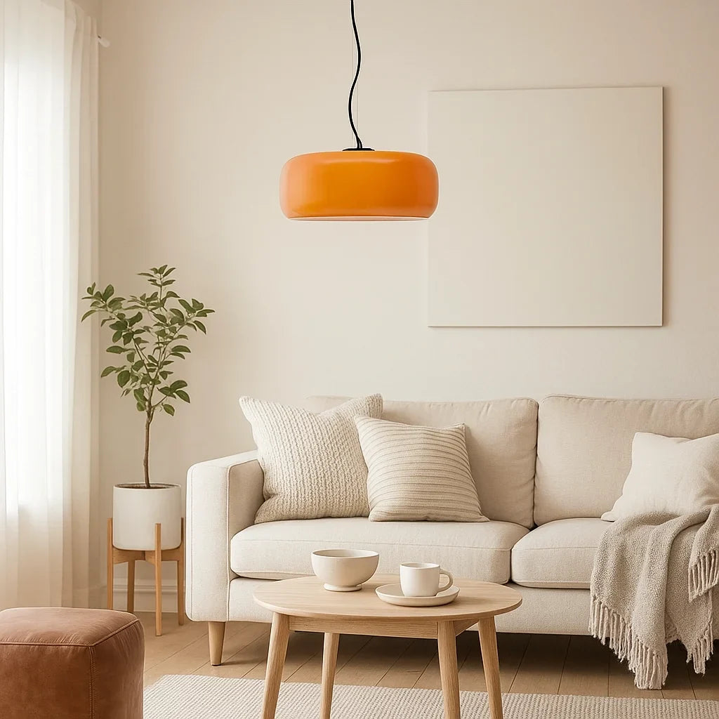 Orithen Modern Round Glass Pendant Light