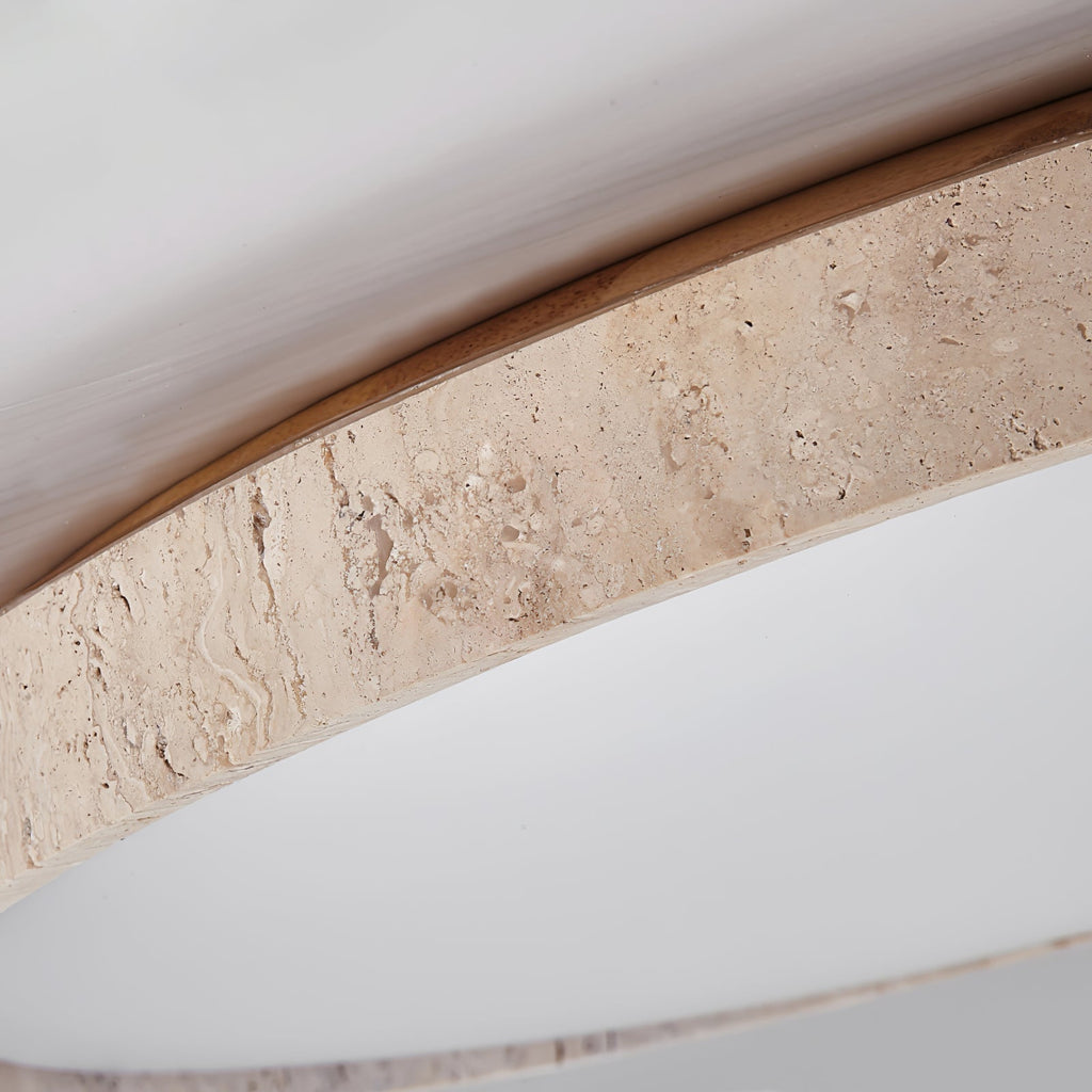 Kathy Travertine Round Ceiling Light
