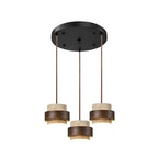 Orvina Travertine Cylinder Pendant - Japandi Stone Kitchen Island