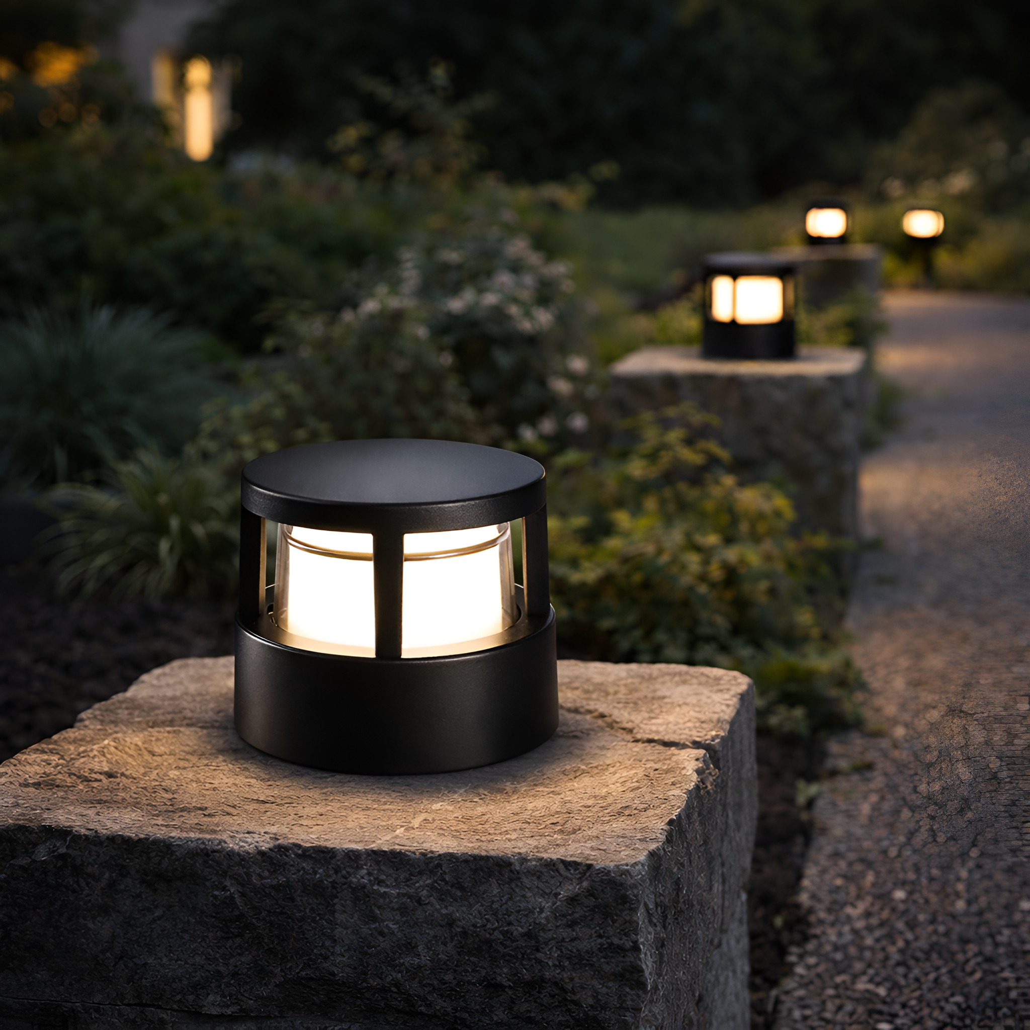 Kyrian - LED Outdoor Landscape Wall Light Waterproof Column Lamp