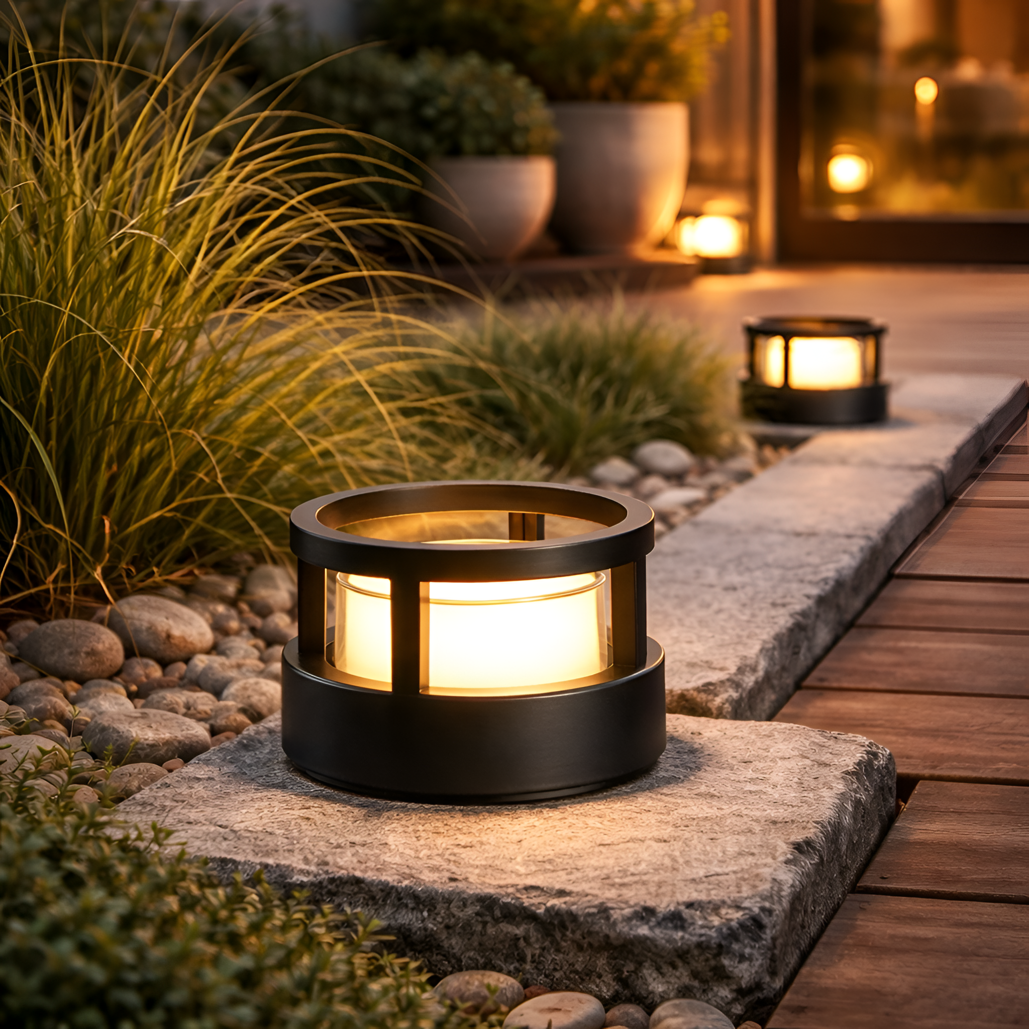 Kyrian - LED Outdoor Landscape Wall Light Waterproof Column Lamp