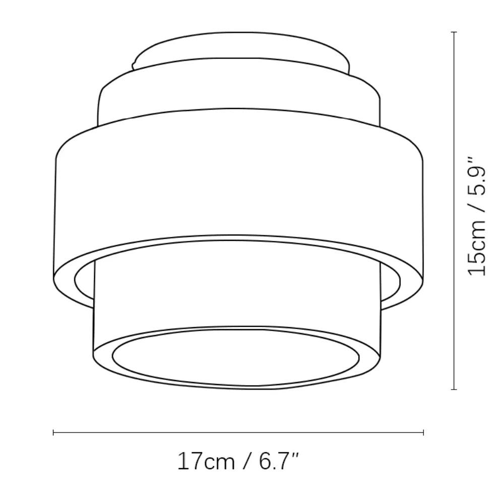 Owen Wabi-Sabi Travertine Cylindrical Ceiling Light