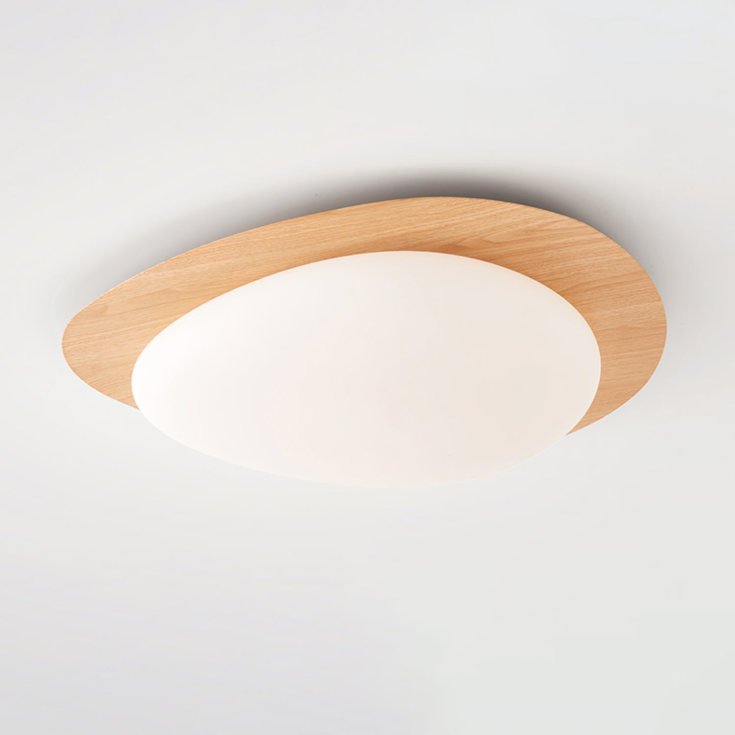 Quisti Pebble Walnut Ceiling Light