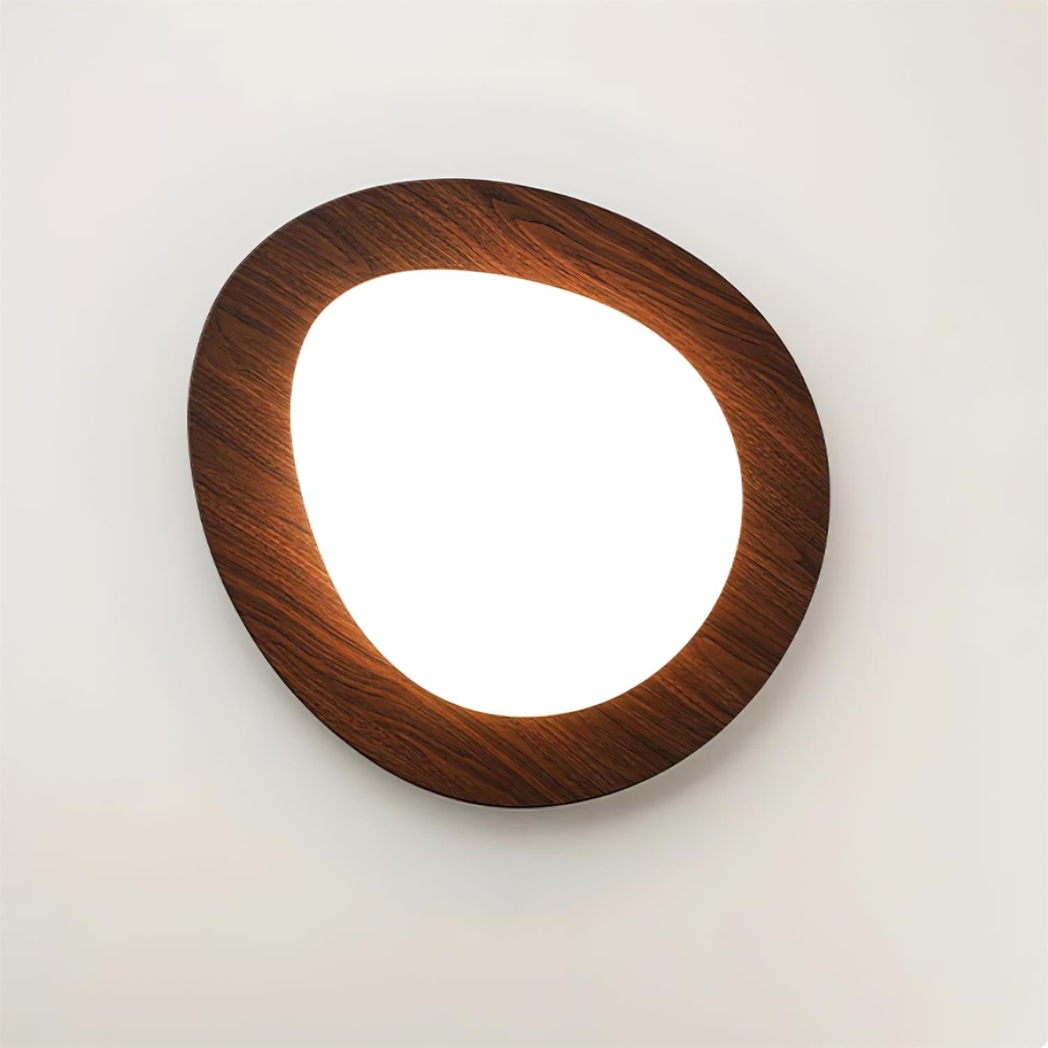 Quisti Pebble Walnut Ceiling Light