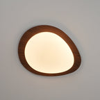 Quisti Pebble Walnut Ceiling Light