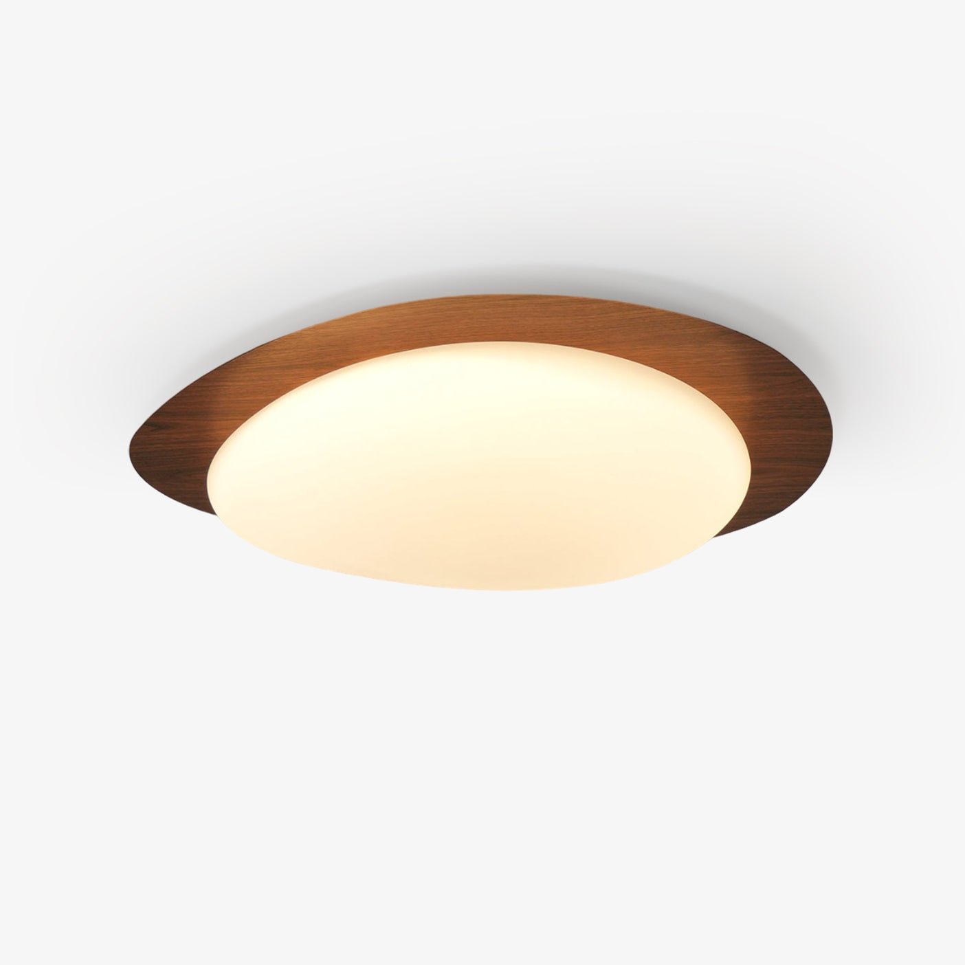 Quisti Pebble Walnut Ceiling Light