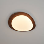 Quisti Pebble Walnut Ceiling Light