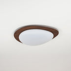Quisti Pebble Walnut Ceiling Light