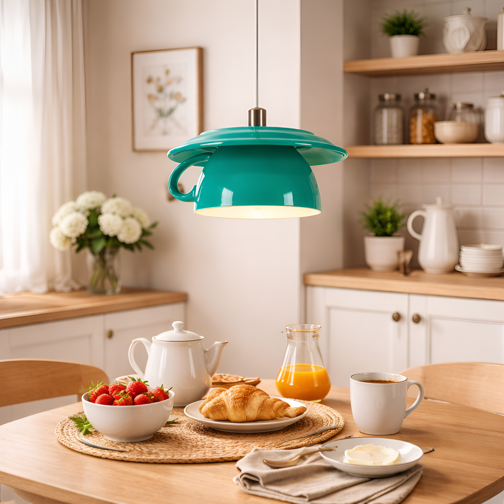 Adam - Ceramic Cup Pendant Light