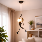 Zephyr - Vintage Iron Little Man Pendant Light Without Bulb