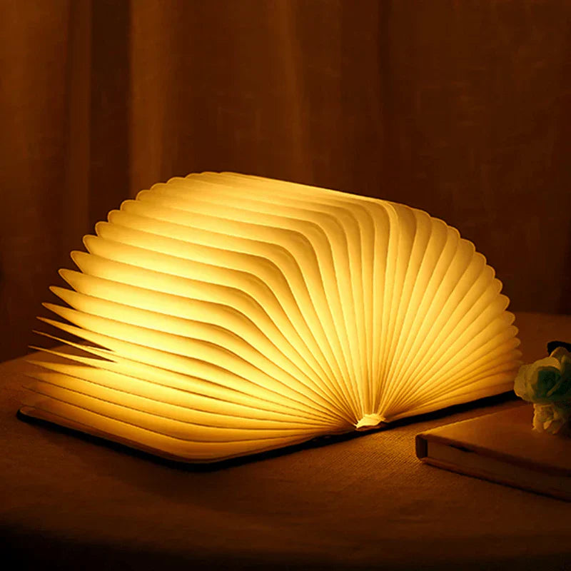 Foldable Book Lamp with Warm LED Light - StoryGlow