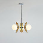 Ulano Chandelier in Brown and Orange