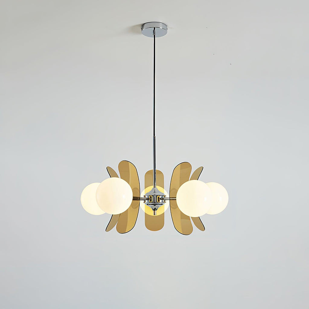 Ulano Chandelier in Brown and Orange