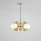 Ulano Brown & Orange Chandelier