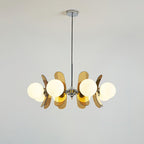 Ulano Chandelier in Brown and Orange