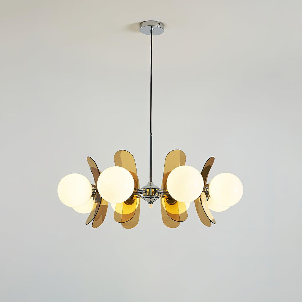 Ulano Chandelier in Brown and Orange
