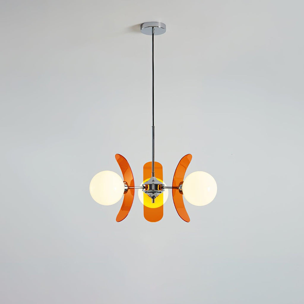 Ulano Chandelier in Brown and Orange