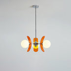 Ulano Chandelier in Brown and Orange