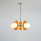 Ulano Chandelier in Brown and Orange