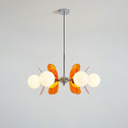 Ulano Chandelier in Brown and Orange
