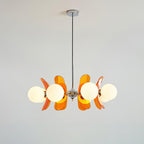 Ulano Chandelier in Brown and Orange