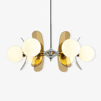 Ulano Chandelier in Brown and Orange