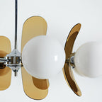 Ulano Brown & Orange Chandelier