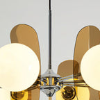 Ulano Brown & Orange Chandelier