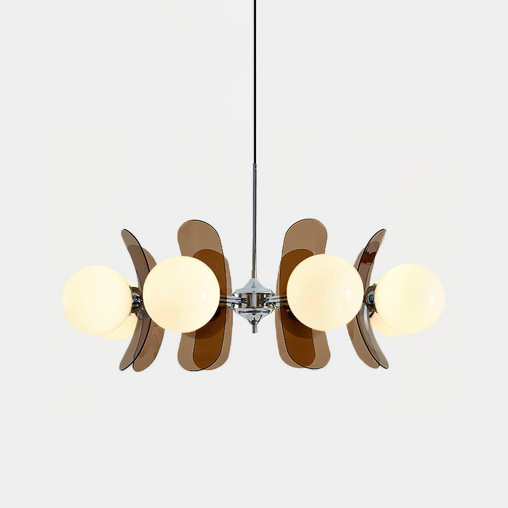 Ulano Chandelier in Brown and Orange