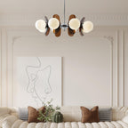 Ulano Chandelier in Brown and Orange