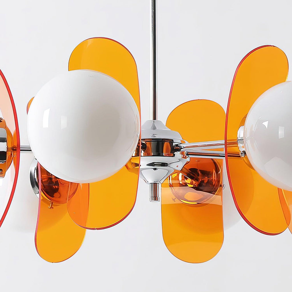 Ulano Brown & Orange Chandelier