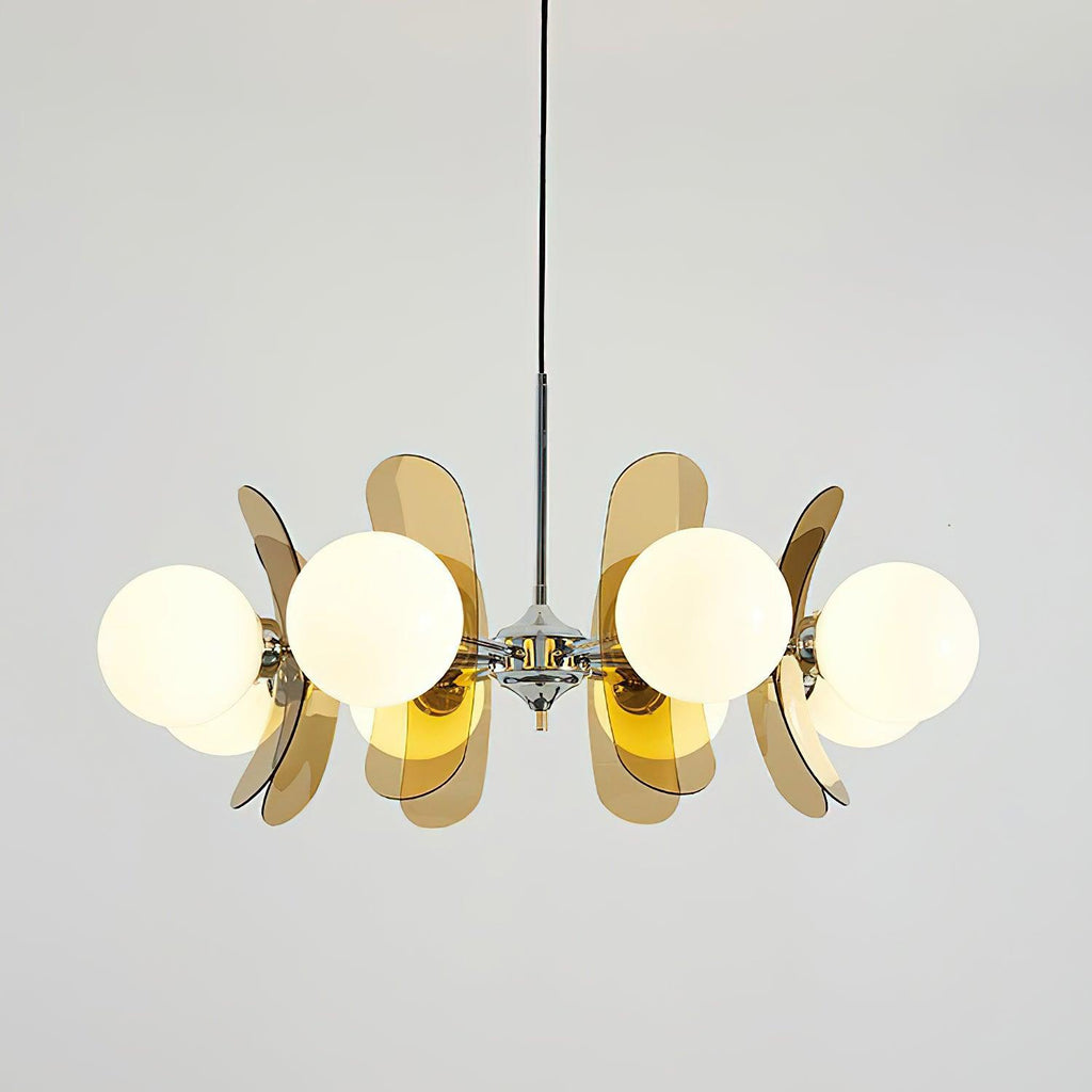 Ulano Chandelier in Brown and Orange