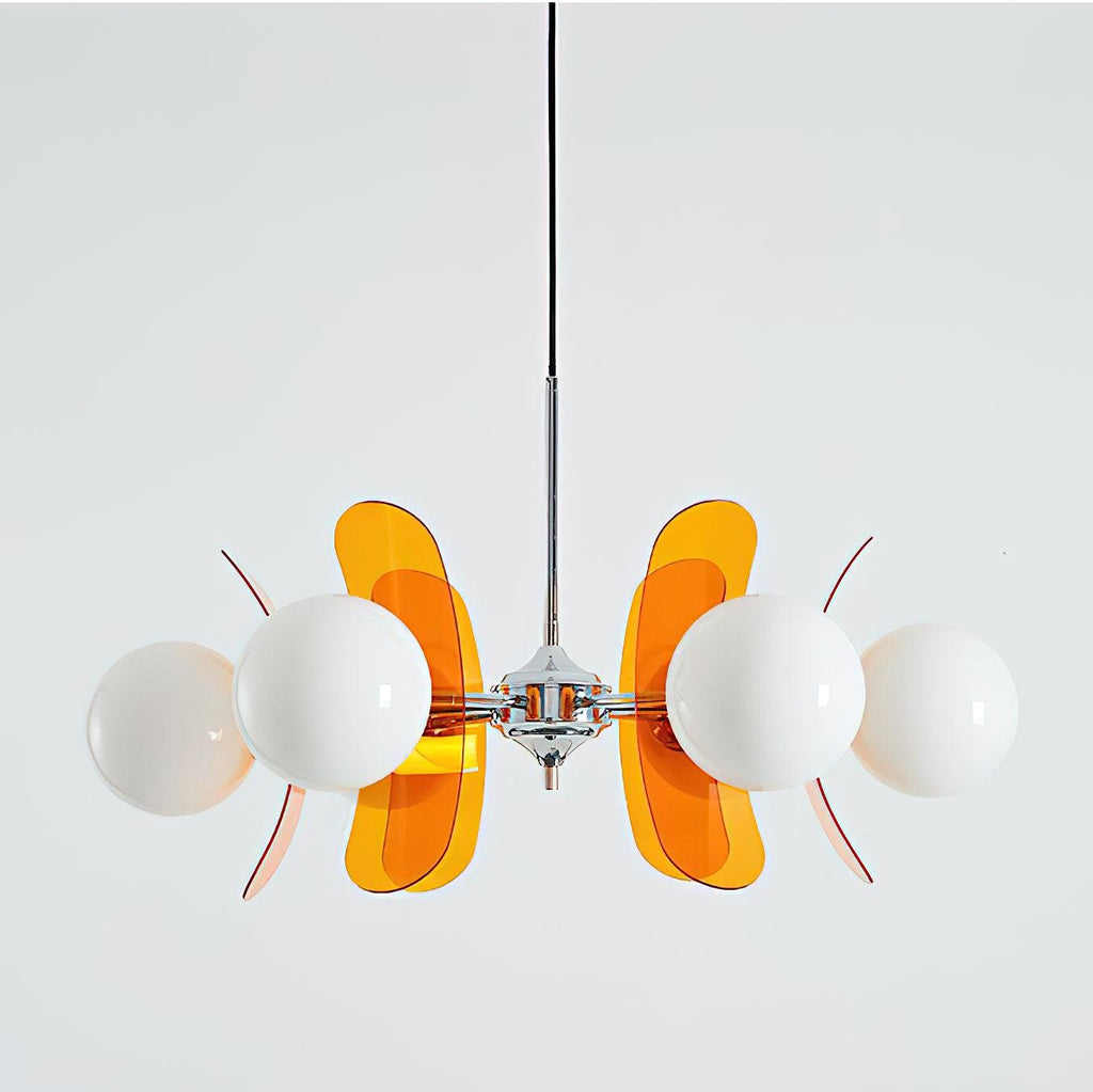 Ulano Chandelier in Brown and Orange