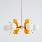 Ulano Chandelier in Brown and Orange