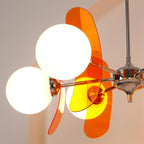 Ulano Chandelier in Brown and Orange