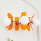Ulano Chandelier in Brown and Orange