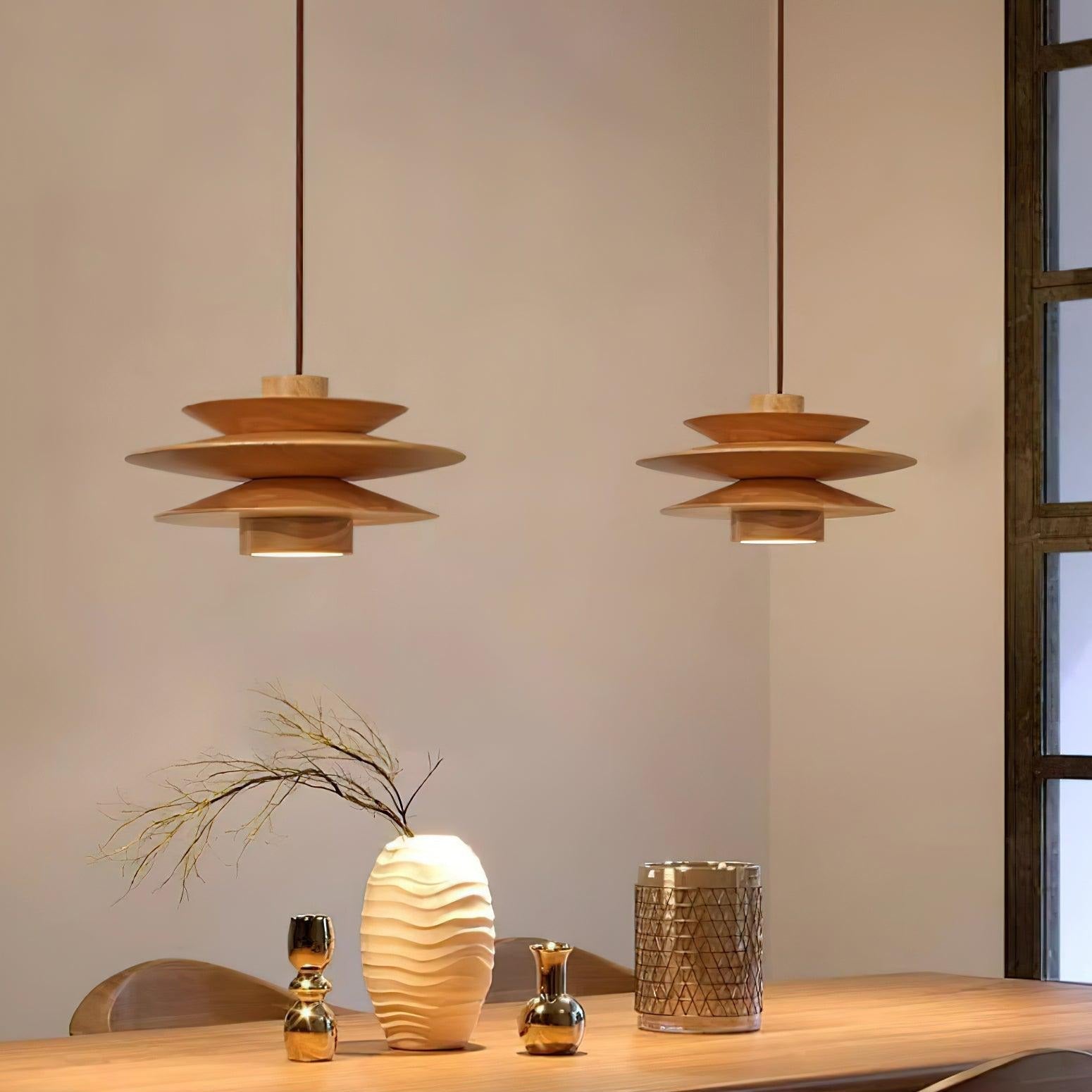 Axis Walnut Suspension Mid-Century