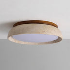 Kloris Travertine Stone Ceiling Light