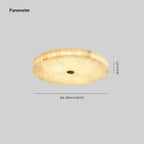 Delya Alabaster LED Round Ceiling Light