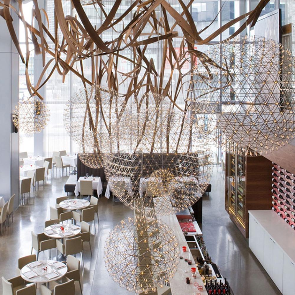 Ivthayra Luxury Postmodern Golden Ball Suspension