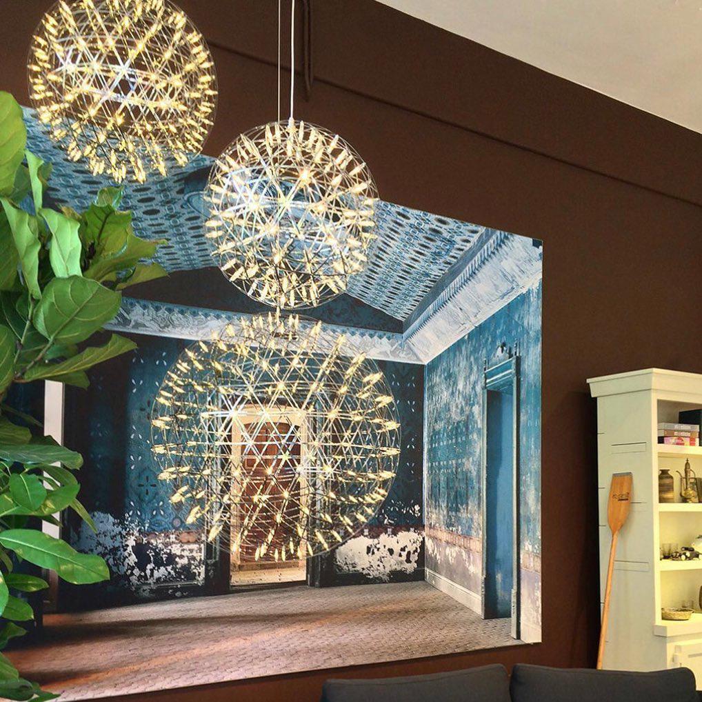 Ivthayra Luxury Postmodern Golden Ball Suspension