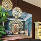 Ivthayra Luxury Postmodern Golden Ball Suspension
