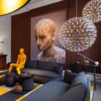 Ivthayra Luxury Postmodern Golden Ball Suspension