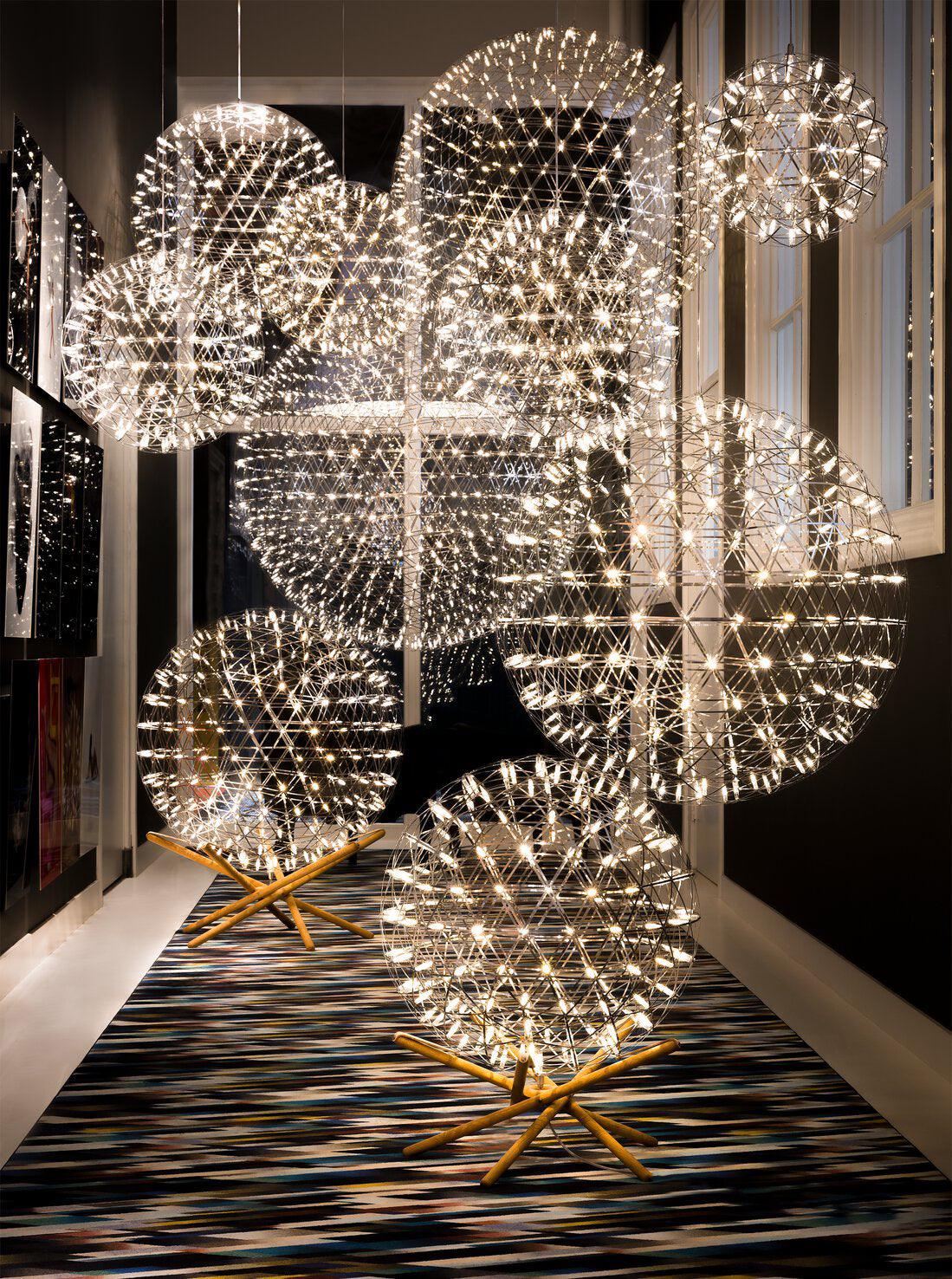 Ivthayra Luxury Postmodern Golden Ball Suspension