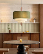 Ophel Fabric Hanging Lamp in Green