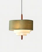 Ophel Fabric Hanging Lamp in Green