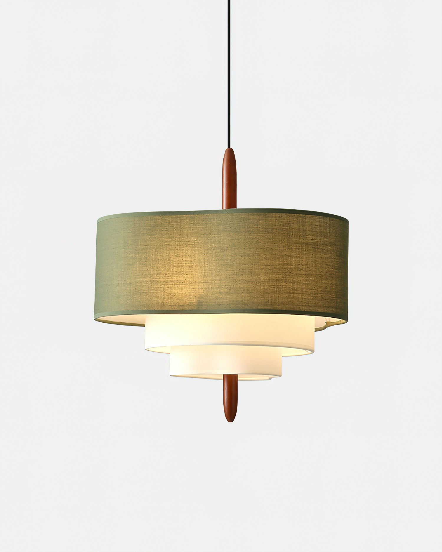 Ophel Fabric Hanging Lamp in Green
