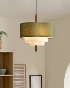 Ophel Fabric Hanging Lamp in Green