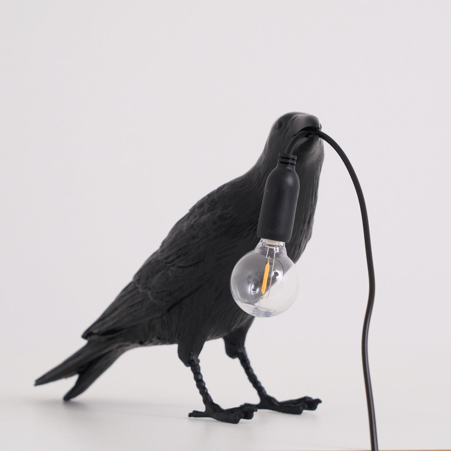 Creative Raven Resin LED Plug-In Table Lamp 1-Light