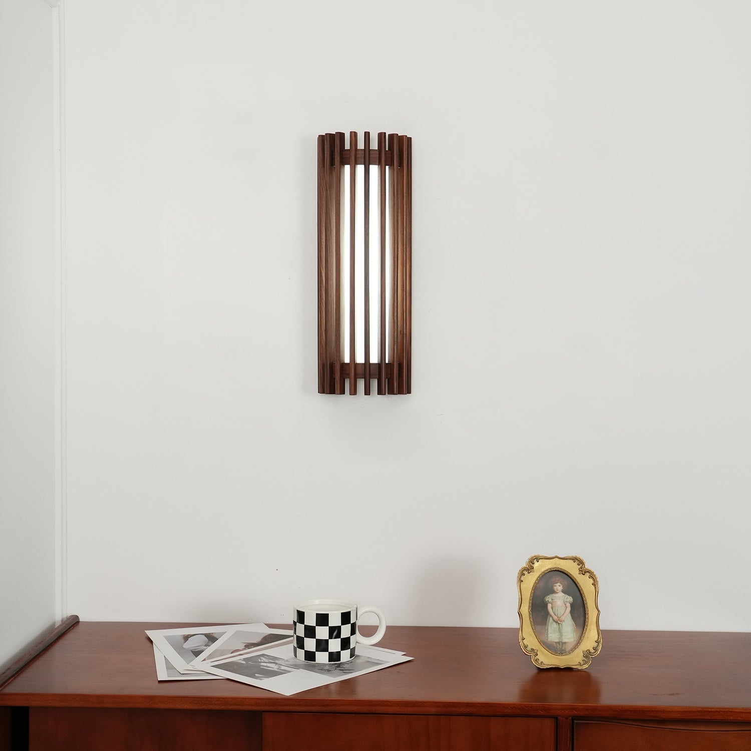 Neyra Indoor Wall Sconce in Walnut